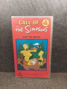 The Simpsons Collection VHS Call of the Simpsons & Bart the Genius PAL Video - Picture 1 of 4