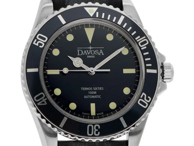 Davosa Ternos Sixties Stahl Automatik Bj.2020 Box&Pap. Full Set Neu - Bild 1 von 4