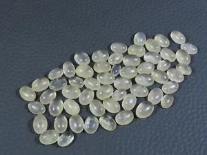 5X7MM Natural Rose Quartz Oval Cabochon Loose Gemstone 57Pcs Lot 50Cts. l389 - Picture 1 of 9