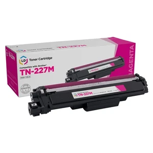 LD Compatible Brother TN-227M High Yield Magenta Toner Cartridge (with Chip) - Picture 1 of 9