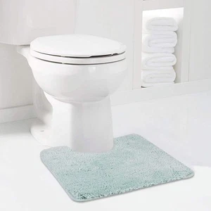 Walensee Bathroom Contour Rug (20x24, Aqua) Non Slip Bath Mat for Bathroom Water - Picture 1 of 9