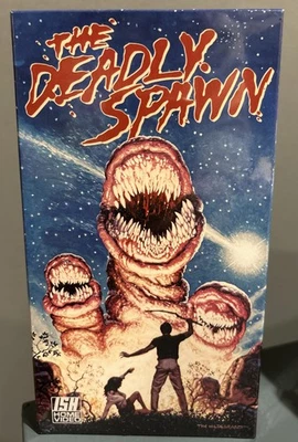 THE DEADLY SPAWN VHS 2025 ISH VIDEO SEALED NEW HORROR TAPE - Image 1 of 4