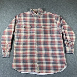Vintage Abercrombie & Fitch Grunge Big Shirt Mens XL Extra Large Plaid - Picture 1 of 9
