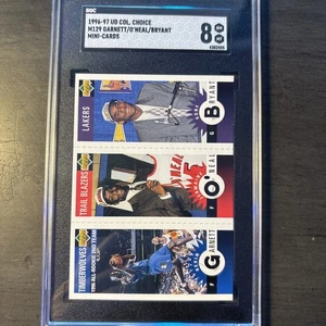 1997 Kobe Bryant RC SGC 8 Choice Kobe Bryant Garnett RC Mini Card Coll Choice - Bild 1 von 6