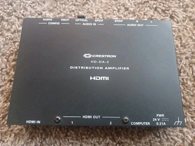 Crestron HD-DA-2 1 to 2 HDMI Distribution Amplifier & Audio Converter - 6503809 - Image 1 of 4
