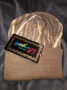 Sombrero Bergati Nuevo Antiguo Stock Y2K Vintage Wear Coogi Cosby Suéter Diseño Marrón Tostado - Imagen 1 de 6