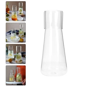 Glas Eis Teekanne Praktische Karaffe Nachttisch Wasser Klar Kanne Behälter - Bild 1 von 12