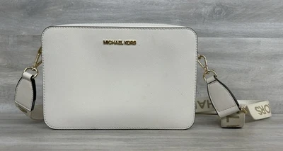 Bandolera Michael Kors Cuero Crema - Estilo Saffiano Estructurado (PO1022254) Foto 1 de 4
