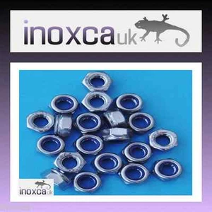 20 M6 HEXAGON NYLOC NUT A2 - 70 STAINLESS STEEL NYLON INSERT LOCK HEX SS LOCKING - Picture 1 of 1