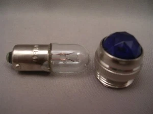 Fender® Style Vintage Pilot Light Jewel, BLAU & #47 Glühbirne - Bild 1 von 4
