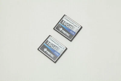 2 PCS MEMORY CARD PRETEC 16GB COMPACT FLASH 233X - Image 1 of 2