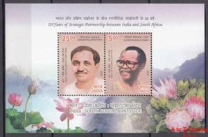 India 2018 MNH India & South Africa Joint Issue Miniature set of 2 Stamps #2 - Picture 1 of 1