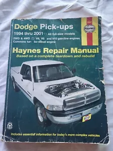 Dodge Pick-ups 1994-2001 Haynes Reparaturanleitung 30041 alle Full-Size Modelle 2WD 4WD - Bild 1 von 3