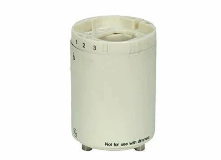 Satco Smooth Phenolic Electronic Self-Ballasted Compact Fluorescent Lamp Holder  - Image 1 of 1