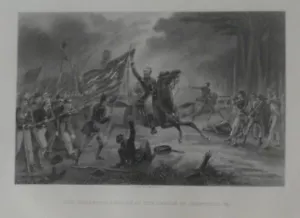 Original 1865 John Chapin Gravur SCHLACHT VON CHANTILLY Virginia General Kearney - Bild 1 von 8