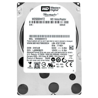 Hard Drive WD WD5000HHTZ 500GB SATA III 10,000RPM 64MB 2.5'' Inch - Image 1 of 4