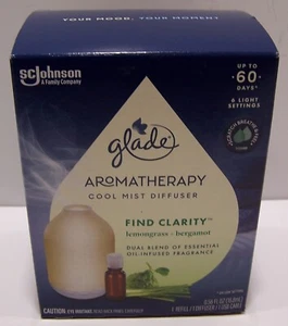 Glade Aromatherapie Cool Mist Diffusor-Kit für ätherische Öle mit Nachfüllung FINDE KLARHEIT - Bild 1 von 4