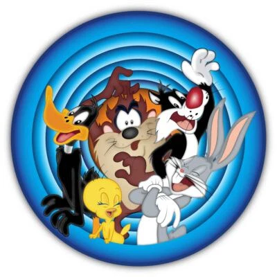 Cartoon Sticker Decal laptop wall car phone Looney Tunes - Image 1 of 2