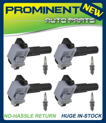 4 bobinas de encendido y 4 bujías NGK Platinum para Subaru Impreza 2004 2,0 L H4 Foto 1 de 3