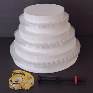 EZ Money Cake Kit 10 Zoll 3 Ebenen Kostenloser Versand auch bekannt als Dummy Kuchenform - Bild 1 von 12