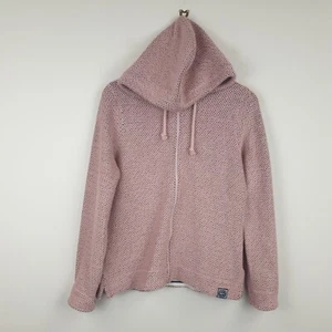 Weird Fish Macaroni Hoodie Womens Size 12 Pink Full Zip Cotton Blend - Picture 1 of 11