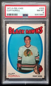 CLIFF KOROLL 1971-72 O-PEE-CHEE 71-72 Nº 209 PSA 8 66441 - Imagen 1 de 2