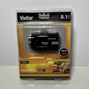 Videocámara digital de mano Vivitar DVR 508NHD de alta definición negra nueva sellada - Imagen 1 de 4