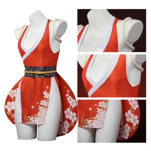 Mai Shiranui Cosplay Fantasy Fantasia Mortal Kombat Costume Women Outfit - Picture 1 of 13