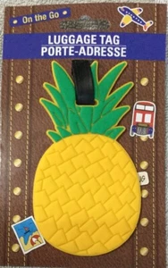 Pineapple Tropical Fruit Food Travel Luggage Suitcase ID Tag Holder Gift NEW #DL - Picture 1 of 2