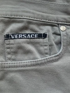 Versace Jeans Couture Talla 35 Hombre Vintage Colores Oliva 100% Algodón - Imagen 1 de 24