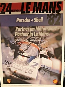 AWESOME Porsche poster 24 stunden Lemans 1982 Ickx/Bell - Picture 1 of 4