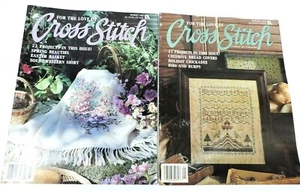 For The Love Of Cross Stitch Magazine Lot of 2 Jan Mar 1991 Patterns Needlework - Picture 1 of 12