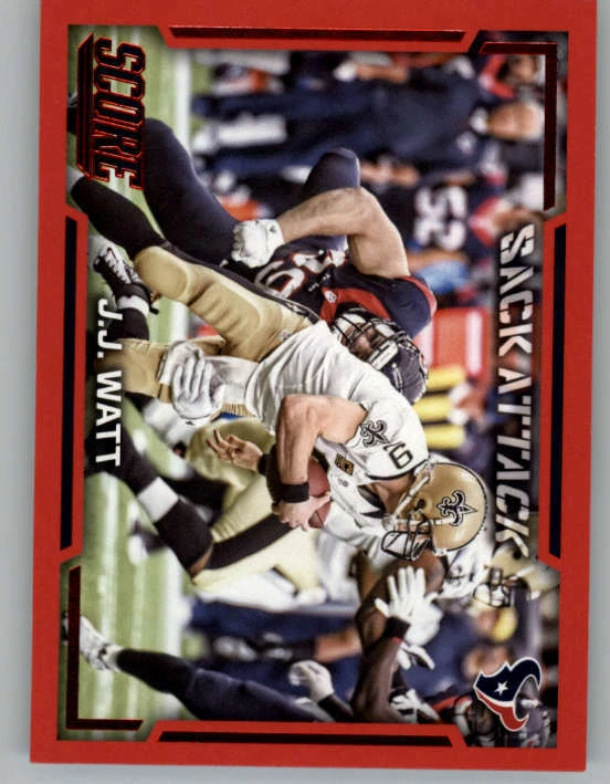 2016 Score Sack Attack Red #3 J.J. Watt (ref 149840) - Image 1 of 2
