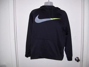 Sudadera con capucha Nike Dri-Fit talla M negra con capucha Swoosh - Imagen 1 de 9