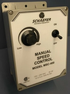 Schaefer Manual Variable Speed Fan Control, 115/230 volt. model MSC-400 - Image 1 of 4
