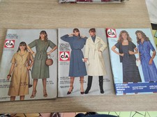 3 riviste moda catalogo CIA anni 70 e 80