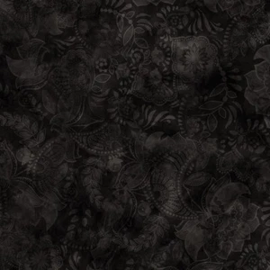 45" FAIRY TALE Black Fabric #1 - By the Yard, Available In Continuous Yardage - Picture 1 of 1