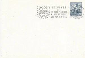 Austria Olympic Games Innsbruck 1964 card with Oly. Mach. cancel Innsbruck 2 b - Picture 1 of 1