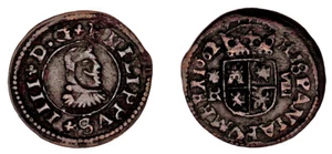 8 Copper Maravedís / Cobre. Philip IV - Felipe IV. 1662. La Coruña. VF. - Picture 1 of 1