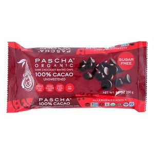 Pascha Chocolate Chips - Dark Unsweetened - Case Of 6 - 8.8 Oz. - Picture 1 of 1
