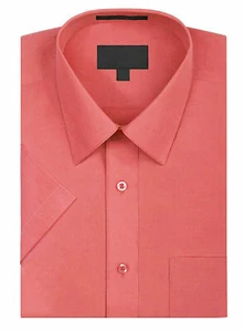 Omega Men's Short Sleeve Dress Shirt - Picture 1 of 31