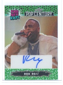 2022 RICK ROSS LEAF POP CENTURY GREEN PRO SET RAPS AUTO #ED 2/5!!