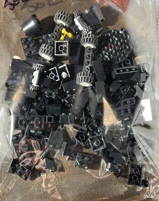 LEGO Ladrillos Negros 5 OZ Lote a Granel Legos y Ruedas Negras Foto 1 de 4