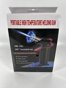 Outdoor Windproof Turbine Torch Butane Gas Lighter 360° Ignition Blue Flame - Picture 1 of 7