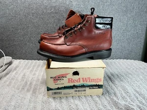 NOS Red Wing 204 Moc Toe Super Sole Boot Feather Tag Men's Size 10 1/2 E2 (#55) - Picture 1 of 7