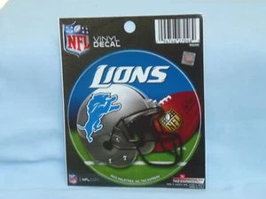 DETROIT LIONS  Die-Cut 4.5 inch diameter VINYL DECAL  by Rico  NEW! - Picture 1 of 1