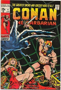 Conan the Barbarian #4 Marvel 1971, Roy Thomas / Barry (Windsor-) Smith, NM- - Picture 1 of 3