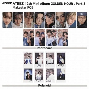 ATEEZ 12th Mini Golden Hour Part.3 MakeStar POB Photocard Polaroid KPOP K-POP - Bild 1 von 41