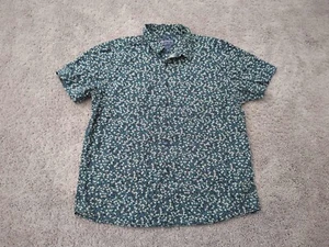 American Rag Button Up Shirt Mens XXL Floral Short Sleeve 100% Cotton Casual - Picture 1 of 5