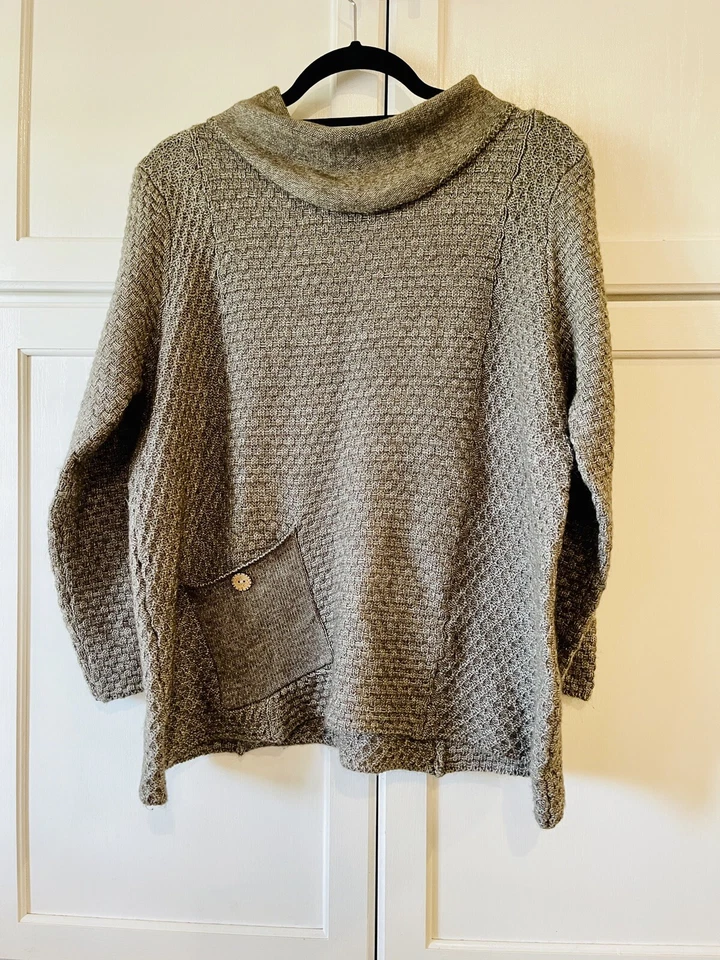 Suéter Habitat Clothes to Live in Gris Mezcla Algodón con Bolsillo.Talla M Foto 1 de 4